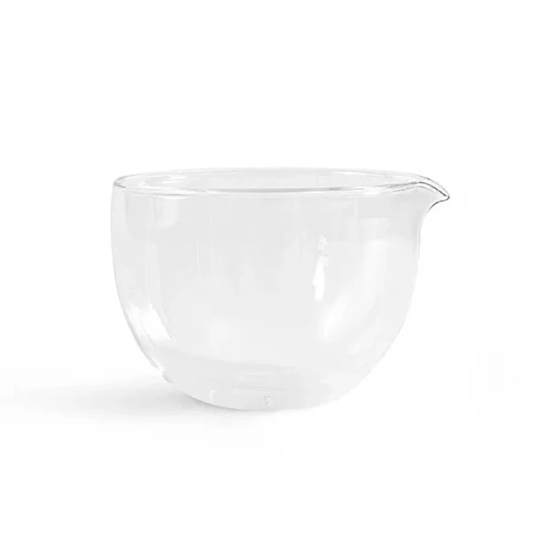 Matcha Glass Bowl With Double Glass And Spout