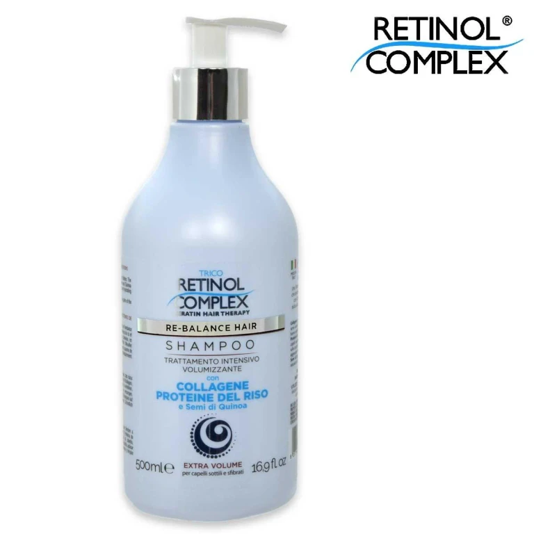 Retinol complex shampoo 500 ml volumizing collagen and quinoa
