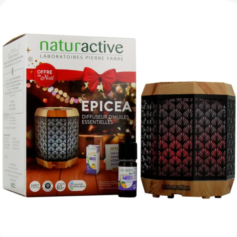 Spruce - Essential oil diffuser + 1 HE organic sweet orange 10ml for FREE