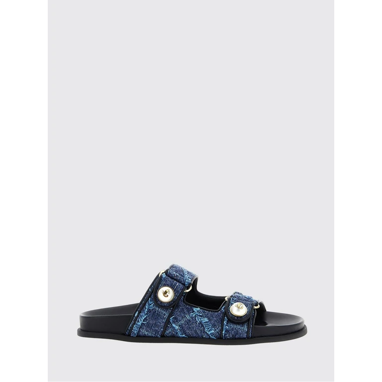 Sandales à talons Jimmy Choo Fayence en denim bleu