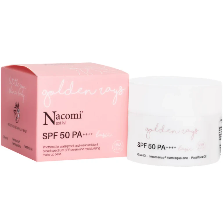 Nacomi Next Level Basic – moisturizing face cream SPF 50 UV, 50 ml
