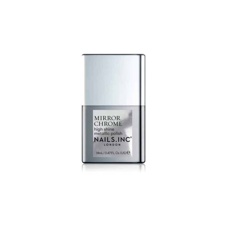 Mirror Chrome nail polish with intense shine, color Silver Served 14 ml