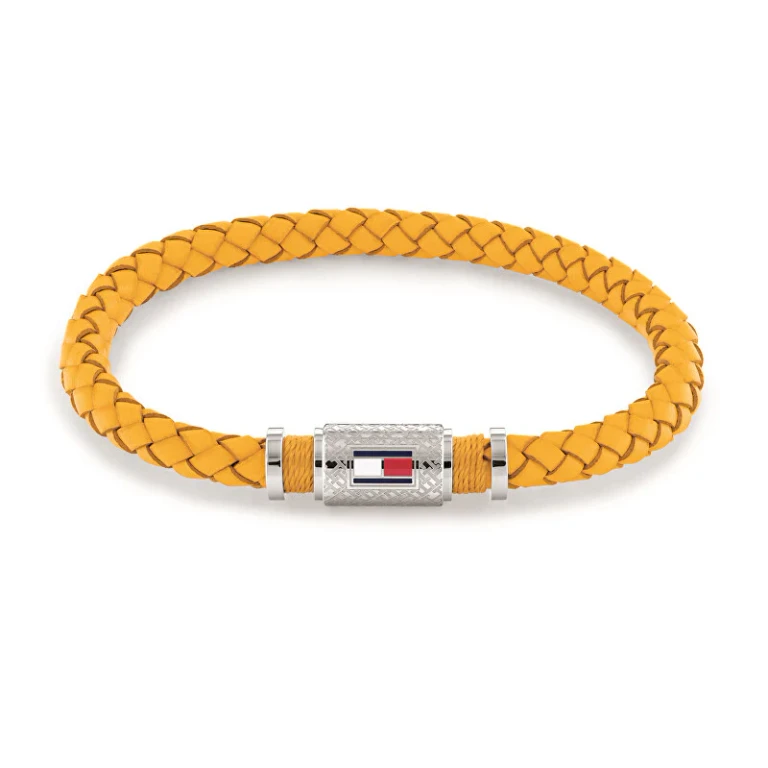 Modern Men's Bracelet in Yellow Leather Homme 2790453