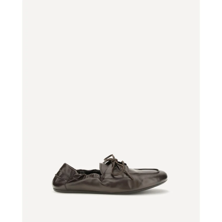 Aged leather lace-up Sneakers Male 7.5