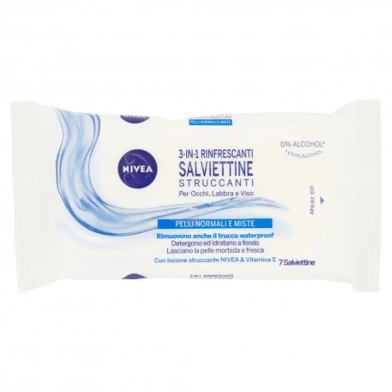 Aqua Effect Refreshing Cleansing Wipes for Normal and Combination Skin 7 pcs