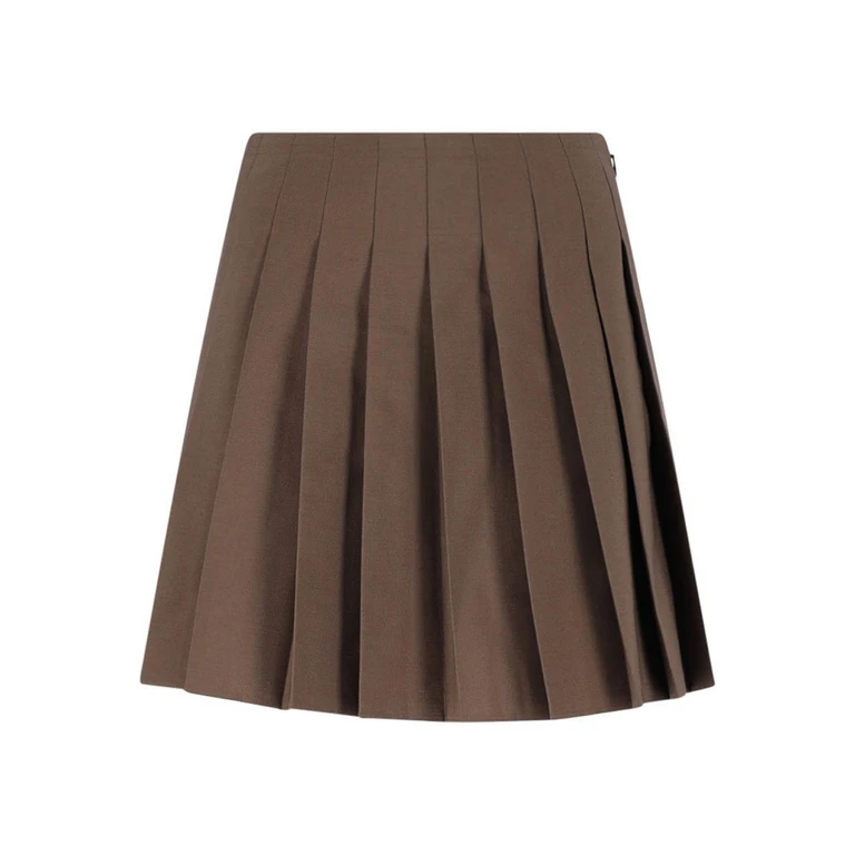 MM6 Maison Margiela Jupe Midi - Marron (S52MC0024M35436123)