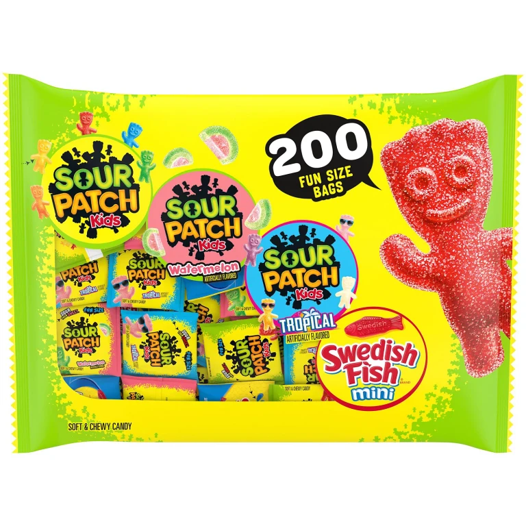 and SWEDISH FISH Candy, Fun Size, 200 pk.