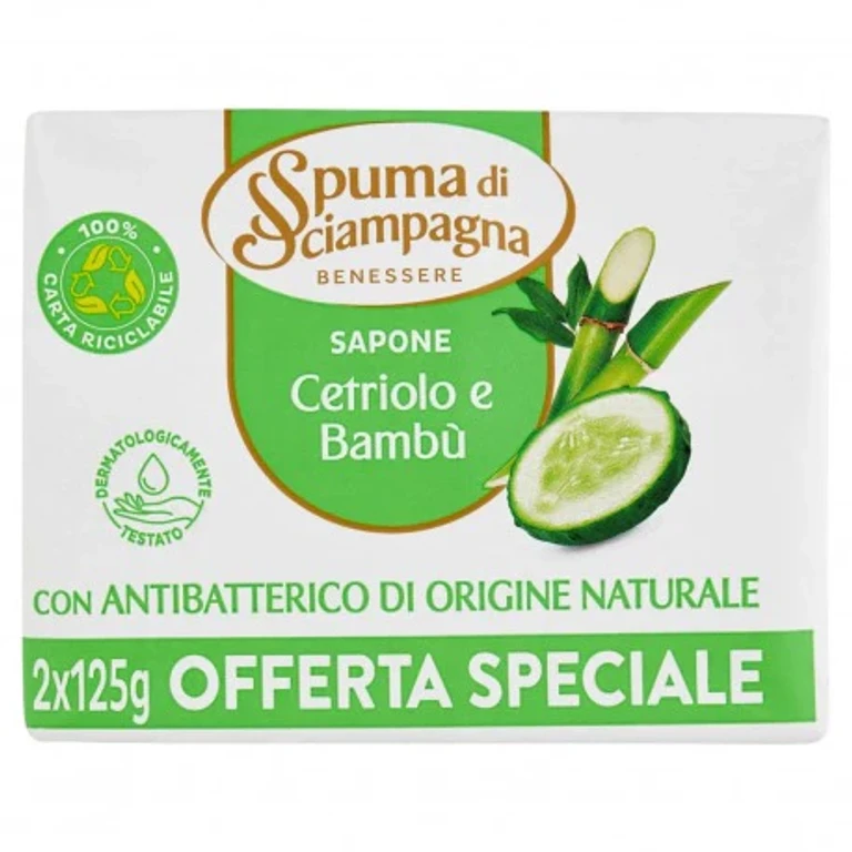 Wellbeing Soap Cucumber And Bamboo 2 X 125 Gr