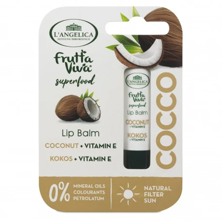 L Angelica Coconut Lip Balm + Vitamin E