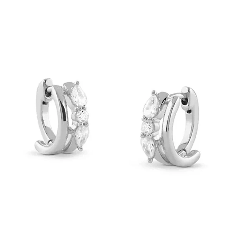 Stunning Round Earrings With Cubic Zirconia Nuances Jsbe04520Jwrht/U