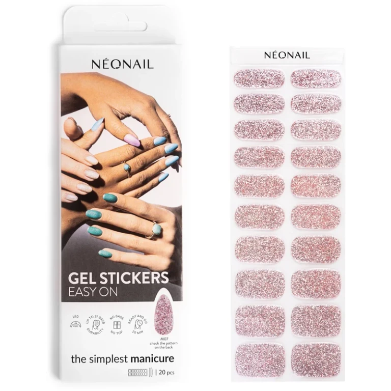Easy On Gel Nail Stickers Color M07 20pcs