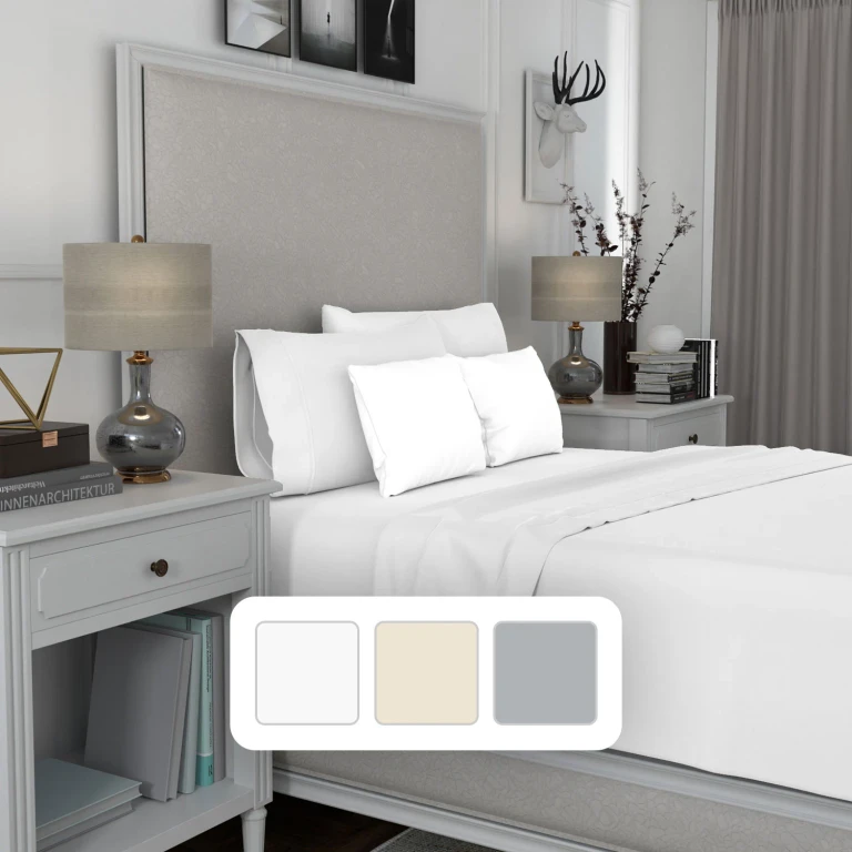 600TC Performance Sateen Soft and Durable 100% Cotton Sheet Set-White-Twin:- White, Twin