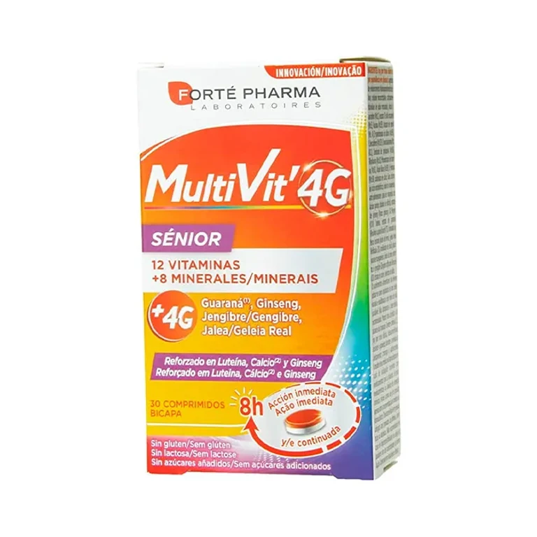 Forté Pharma 12 Multivit 4G Senior 30 tablets