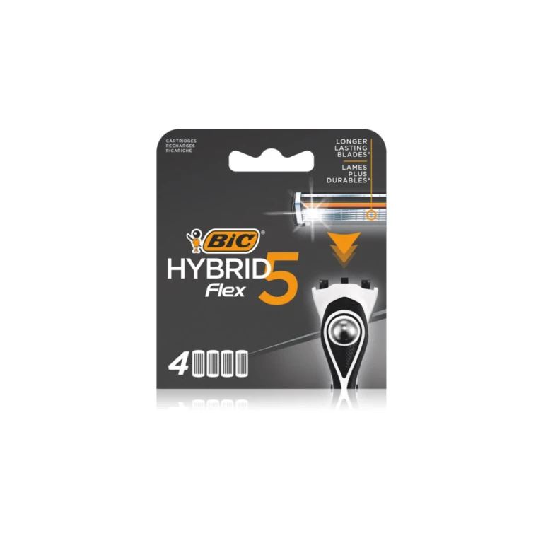 hybrid5 flex razor refill blades 5 blades 4 pcs.