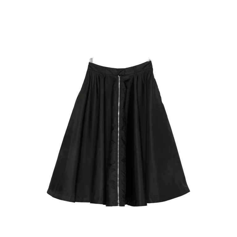 Re-Nylon Belted Mid Skirt