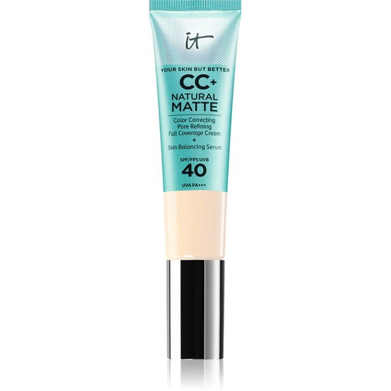Your Skin But Better CC+ Cream Natural Matte Mattifying Foundation SPF 40 for Women Fair Warm 32ml