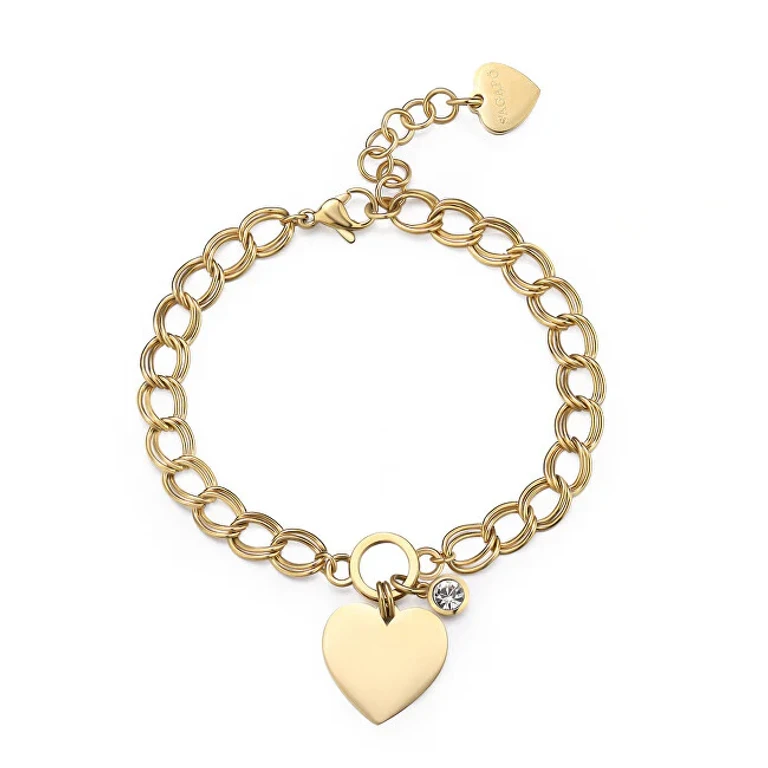 Unmissable Heart Bracelet Gold Plated My Love Syl22