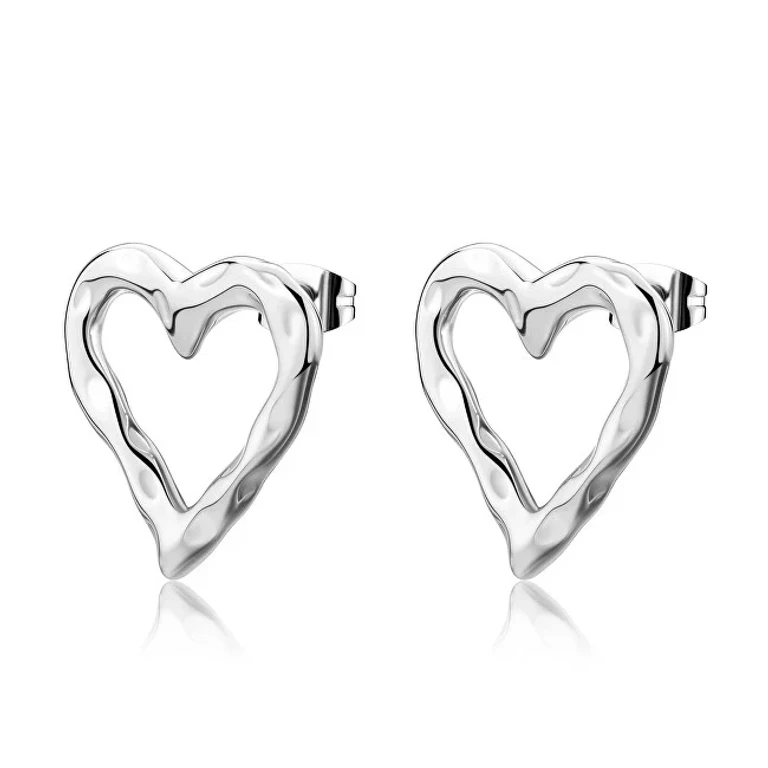 Luxury Heart-Shaped Steel Earrings Emotion Smo23