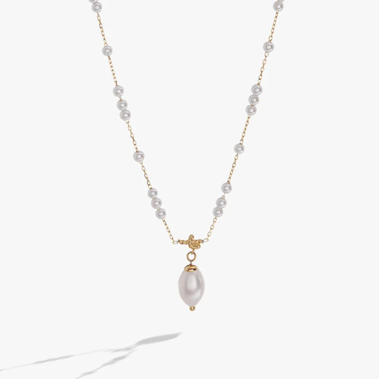 Mother of Pearl Beaded Necklace