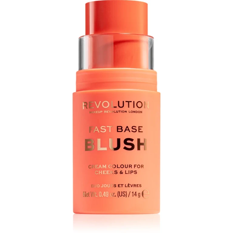 Fast Base stick duo for lips and cheeks peach color 14 g
