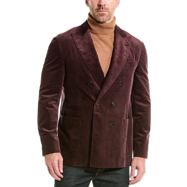 Dark Purple Double Breasted Blazer