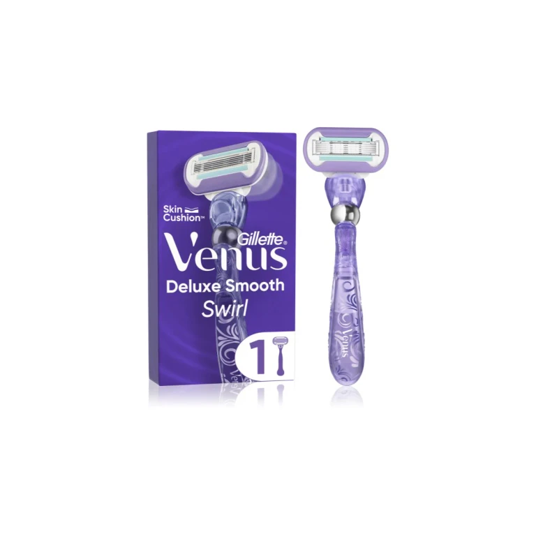 Venus Deluxe Smooth Swirl Razor + Replacement Blades 1 Piece