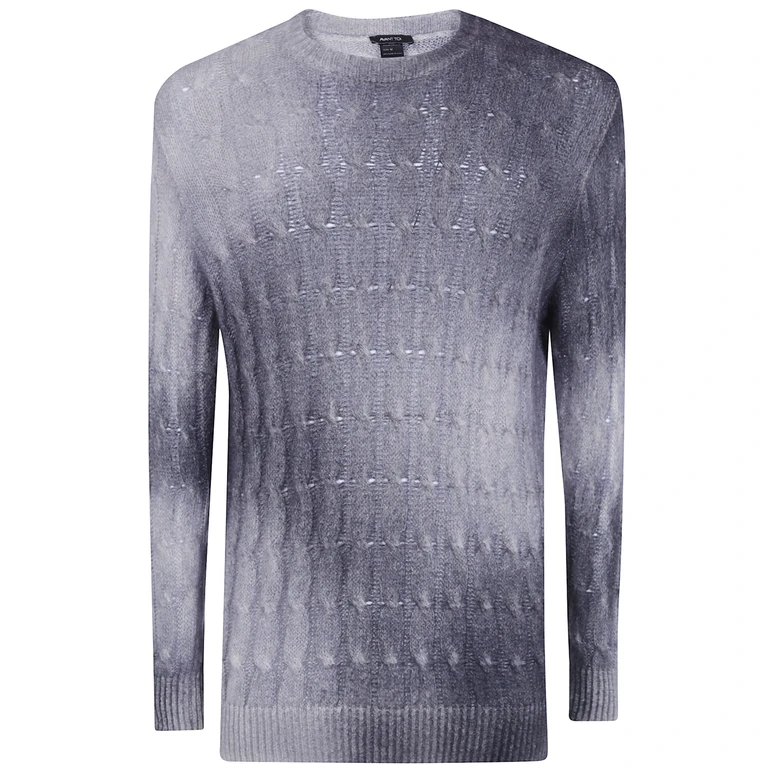 Sweater Gradient Effect "Cashmere And Silk Pullover"