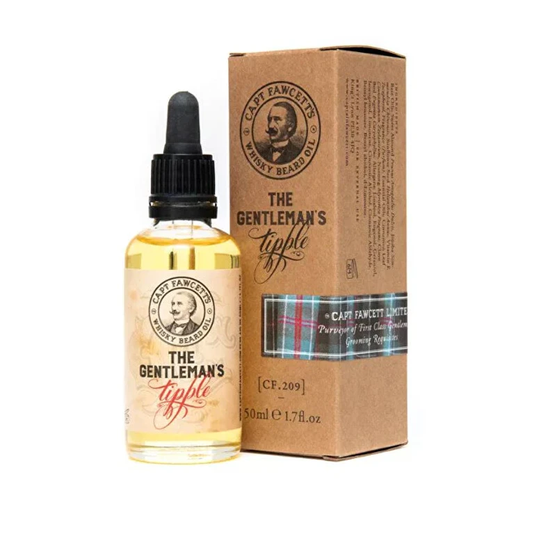 Whiskey scented beard oil Cpt. Fawcett Gentleman`s Tipple - travel pack - Volume: 10 ml