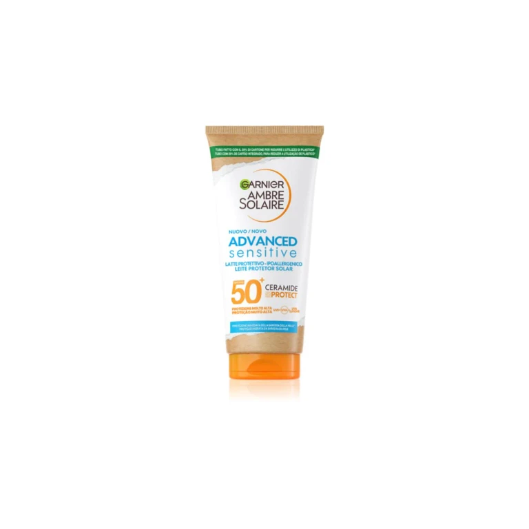 Ambre Solaire Sensitive Advanced protective tanning milk with ceramides SPF 50+ 200 ml