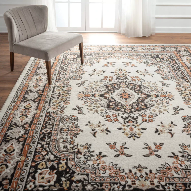 Area Rug, Assorted Designs & Sizes:- 8'x10', Ivory