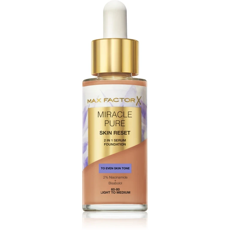 Miracle Pure Skin Reset 2in1 foundation serum - makeup 30 ml 60-80 from light to medium