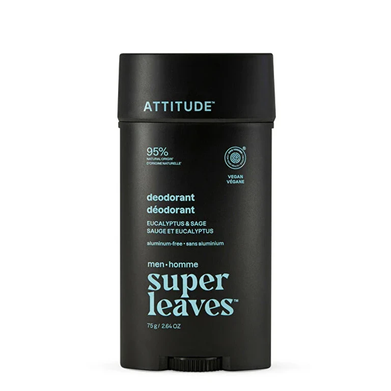 Natural Deodorant For Men Super Leaves Eucalyptus And Sage (Deodorant) 75 G