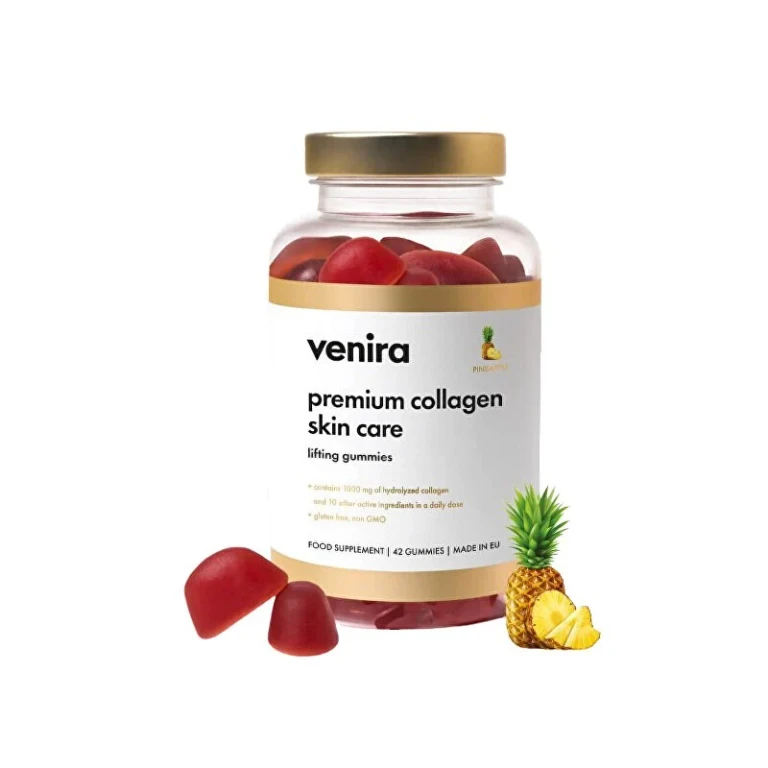 Venira Premium Collagen Candies for the Skin - Pineapple 42 Pieces.