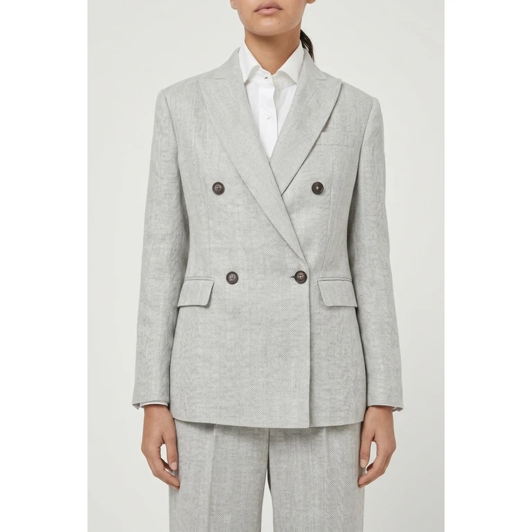 Wolight Grey Linen Blazer