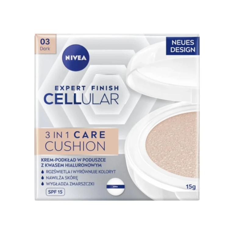 Hyaluron Cellular Filler 3 in 1 Care Cushion Makeup SPF15 - Lightly covering sponge makeup 15 g 03 Dark