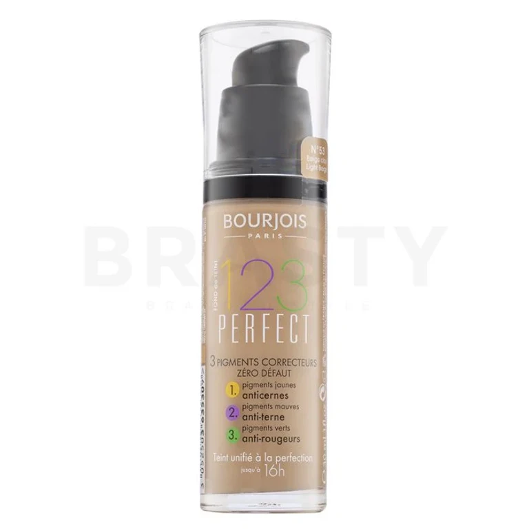 Foundation Bourjois 123 Perfect foundation 53 Light Beige 30 ml