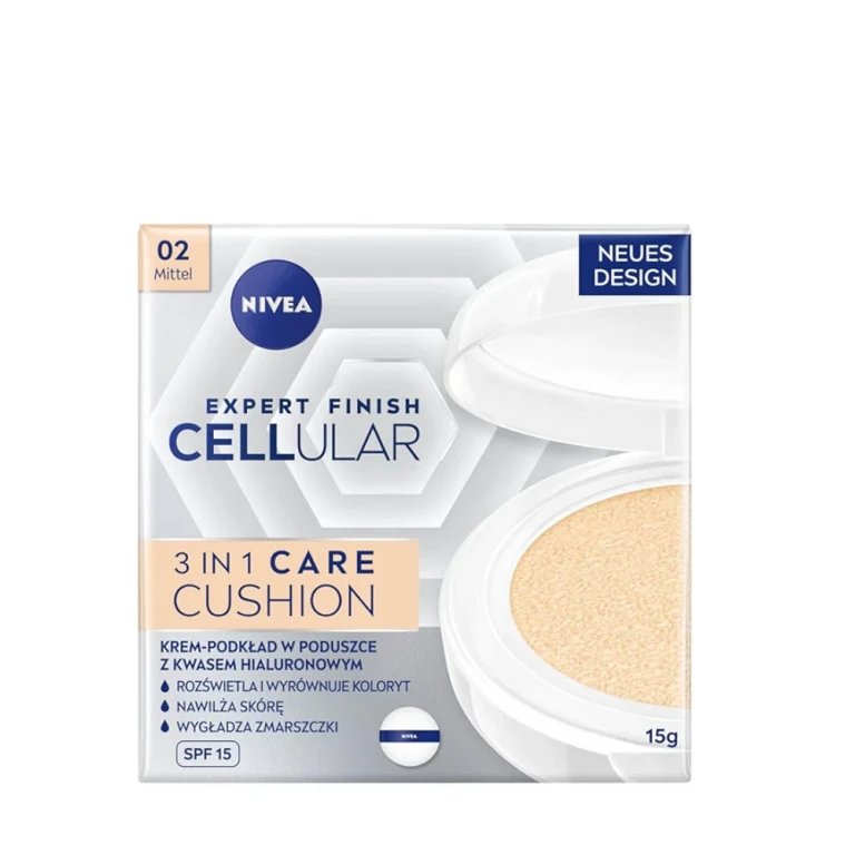 Hyaluron Cellular Filler 3 in 1 Care Cushion Makeup SPF15 - Lightly covering sponge makeup 15 g 02 Medium