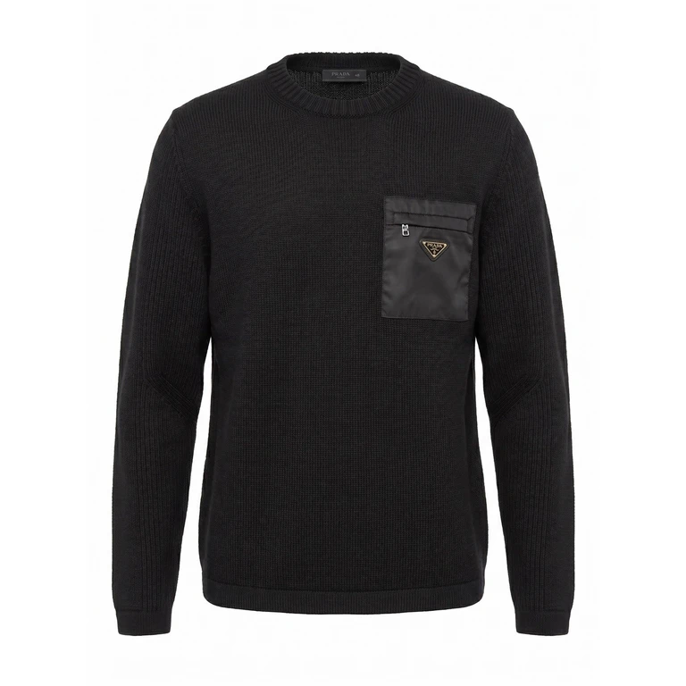 Sweater With Re-Nylon Detail