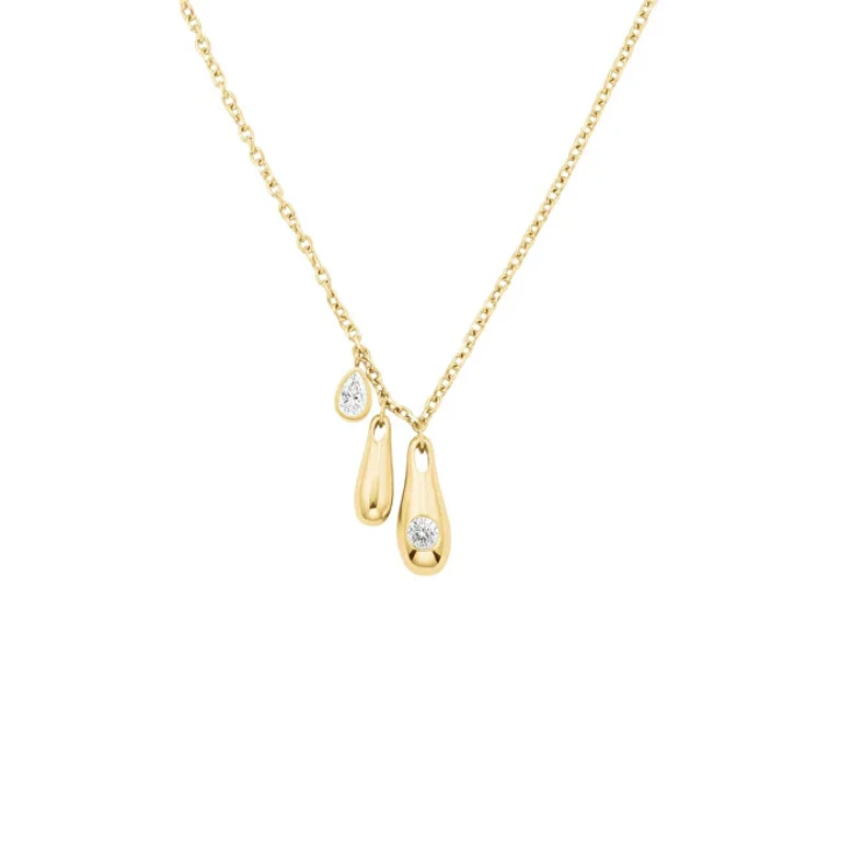 Women's Necklace Gold-Plated with Crystals Jnbcg-J1209