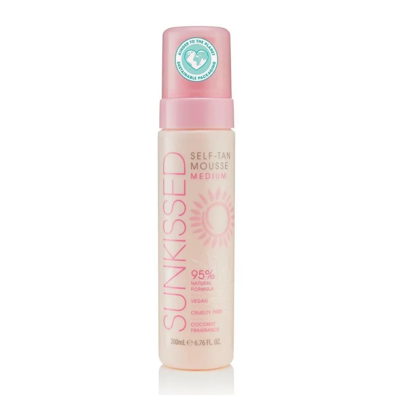 Self-tanning mousse Sunkissed, medium coconut fragrance, 200 ml