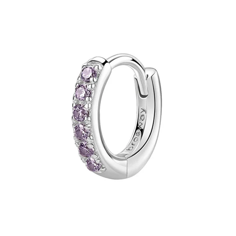 Fancy Magic Purple Silver Hoop Single Earring FMP85