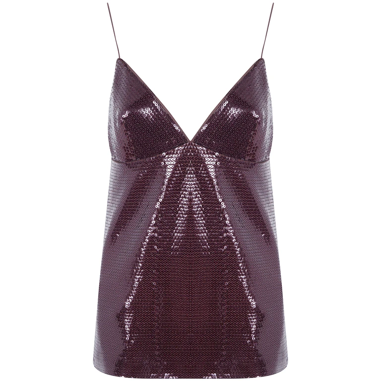 Top Paillettes Jersey
