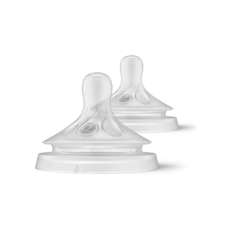 Philips Avent Natural Response 2 Bottle Teat 0 Months + Slow Flow 2 Pieces