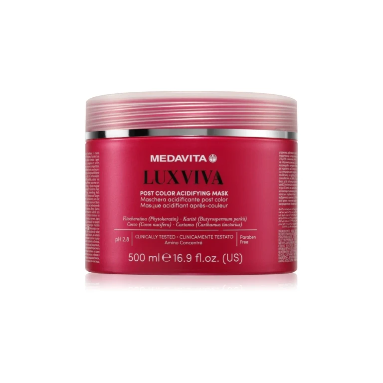 LUXVIVA Post Color Acidifying Treatment Mask for Dyed Hair 500 ml