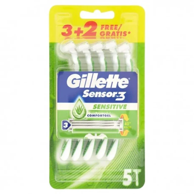 Sensor3 Sensitive Disposable Razor - 3 + 2 Pieces