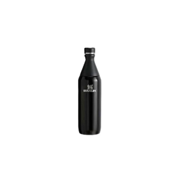 All Day Slim Stainless Steel Water Bottle Black 590ml