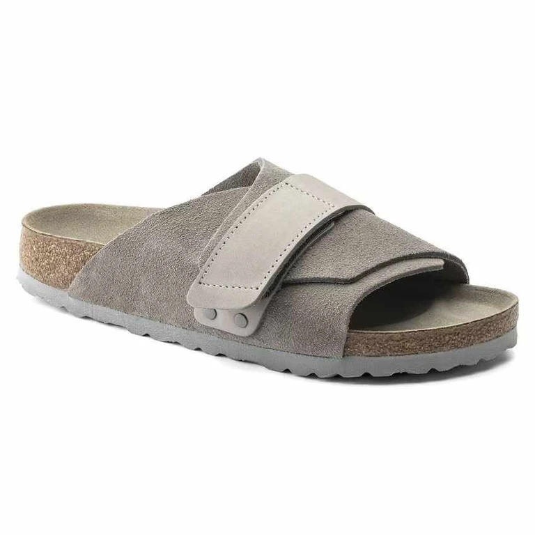 Kyoto Suede Leather Gray Taupe