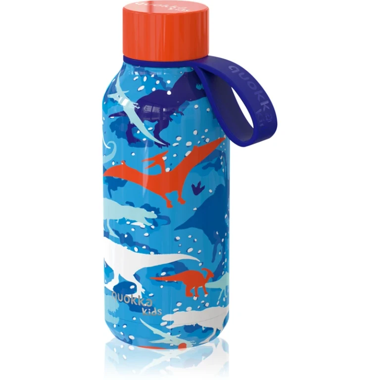 Solid children's thermos with dinosaur strap 330 ml
