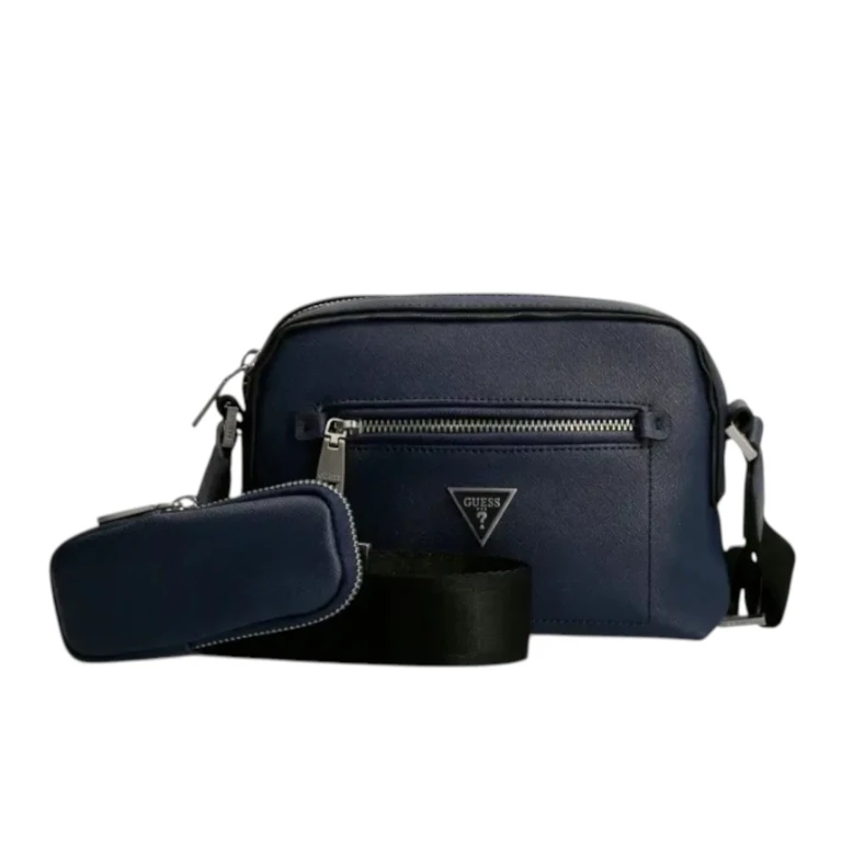 , Certosa, Synthetic leather, Fabric shoulder bag, Blue, HMCERTP2228, 19.5 x 22.5 x 132 cm, Women's