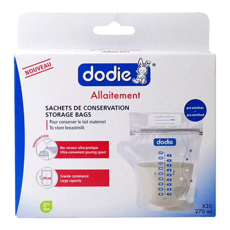 20 Breast Milk Storage Sachets 270ml